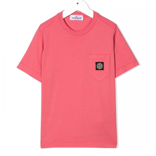 ◆키즈◆22SS 여성 로고 패치 티셔츠 핑크 761620347 V0087